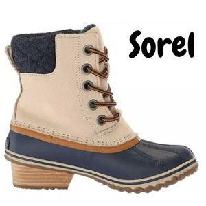 NIB❗️RARE COLOR❗️Sorel Slimpack ll lace Up Waterproof Leather Ankle Boot